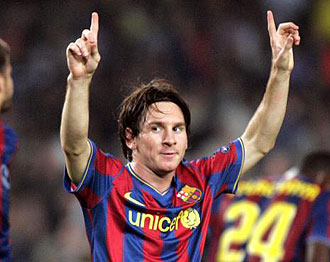 Leo Messi durante un partido del Barcelona