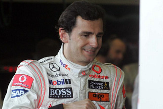 Pedro Martnez de la Rosa, durante unos entrenamientos con McLaren, en una imagen de archivo