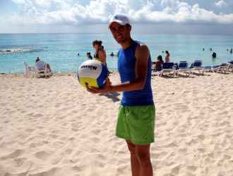 Alberto Contador, en la playa de Cancn