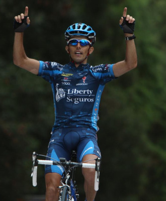 Nuno Ribeiro en la pasada Vuelta a Portugal.