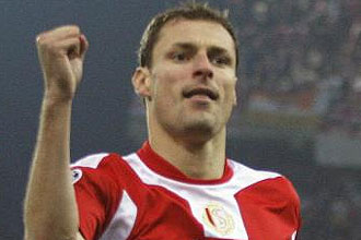 Jovanovic celebra un gol.