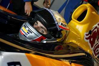 Jaime Alguersuari, a los mandos de su monoplaza en las World Series by Renault