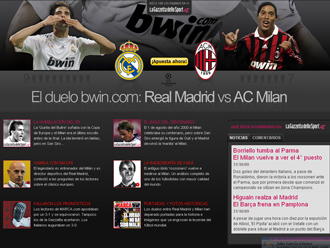 MARCA.com y La Gazzetta han unido sus fuerzas para darte la mejor informacin del Milan - Real Madrid.