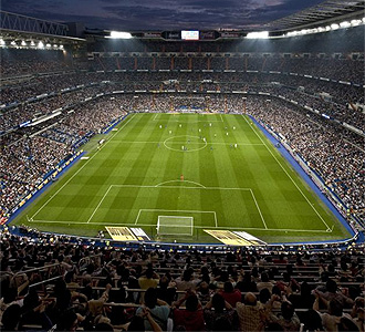 Panorámica del estadio Santiago Bernabéu.