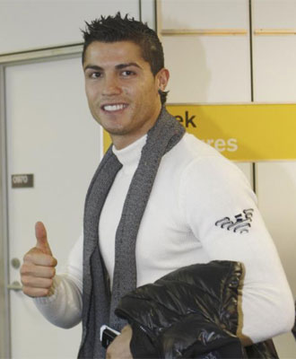 Cristiano Ronaldo, en Holanda.