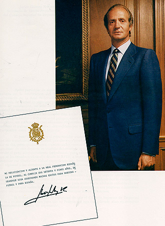 Mensaje de felicitación de Su Majestad Don Juan Carlos.
