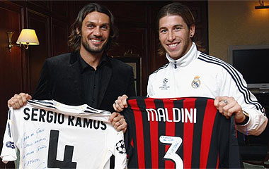 Paolo Maldini y Sergio Ramos