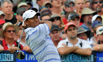 Tiger Woods, durante el torneo de Melbourne.