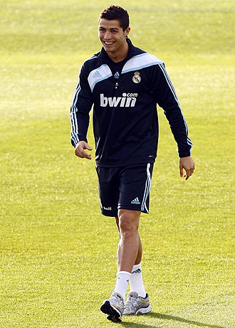 Cristiano Ronaldo, en un entrenamiento