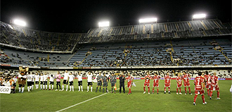Imagen de Mestalla en el Valencia-Alcoyano