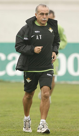 Antonio Tapia, durante un entrenamiento