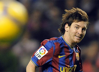 Messi, durante el partido ante el Athletic.