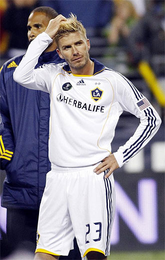 David Beckham, despus del partido ante el Real Salt Lake.