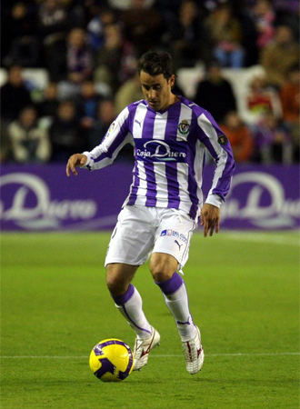 Pedro Lpez, durante un partido con el Valladolid.