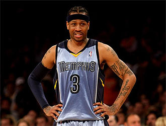 Memphis fue la ltima parada de Iverson en la NBA.