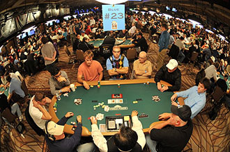 Jugadores de poker en Las Vegas.