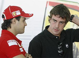 Massa y Alonso, en un acto.