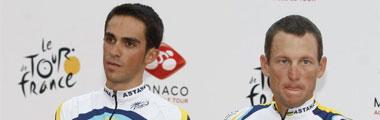 Contador y Armstrong