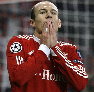 Arjen Robben, con el Bayern