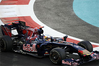 Jaime Alguersuari, durante el Gran Premio de Abu Dhabi