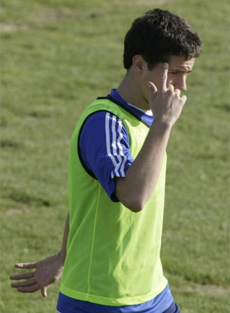 Ander Herrera, durante un entrenamiento.