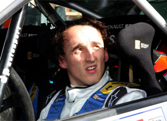 Robert Kubica, en el interior de un Renault Clio el pasado noviembre