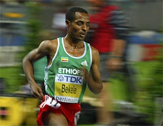 El etope Kenenisa Bekele, campen mundial de 5.000 y 10.000 metros