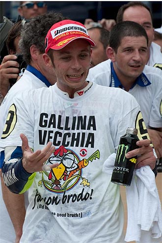 El campeón italiano Valentino Rossi.