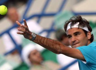 Roger Federer, en el torneo de Abu Dhabi.