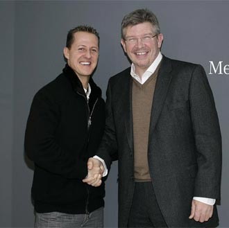 Schumacher ya haba visitado antes la fbrica de Mercedes GP