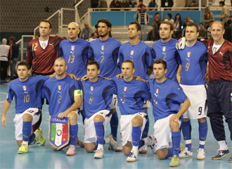 Italia, uno de los favoritos a la victoria final, durante el Europeo de Oporto de 2007