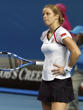 Kim Clijsters durante su partido ante Nadia Petrova.