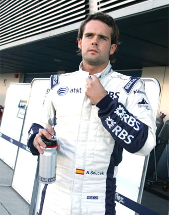 Soucek, durante los test para Williams que realiz el pasado mes de diciembre en el circuito de Jerez.