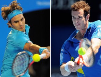 Roger Federer y Andy Murray, cara a cara.