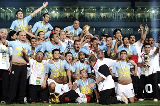 La seleccin de Egito, campeona de la Copa de frica 2010.