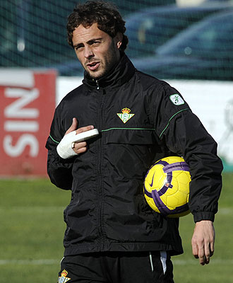 Sergio Garca, durante un entrenamiento