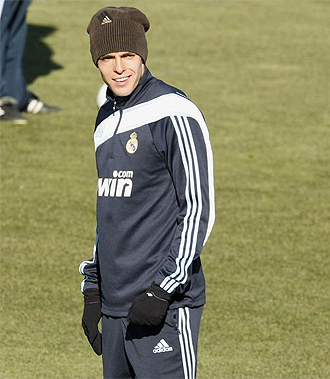 Kaká en el entrenamiento del Real Madrid