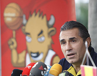Sergio Scariolo durante una rueda de prensa