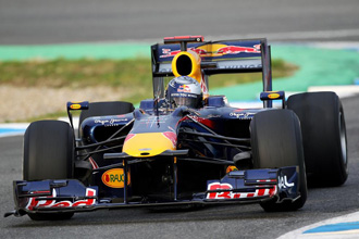 Vettel rodando en Jerez.