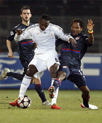 Mahamadou Diarr, durante el partido ante el Lyon