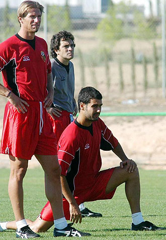 Guardiola entren con el Ciudad de Murcia, a las rdenes de Lillo, antes de jugar en Qatar.
