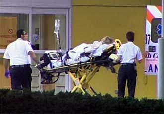 Tiger llega en ambulancia a un hospital en Ococee, Florida, el pasado 8 de diciembre.
