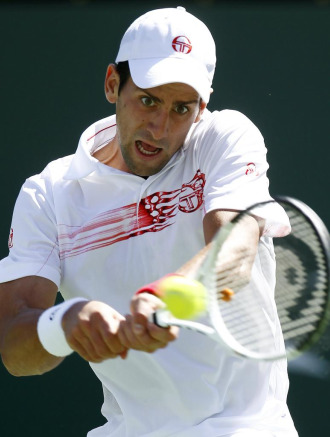 Novak Djokovic durante su encuentro ante Phillip Kohlschreiber.