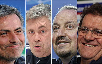 Mourinho, Ancelotti, Rafa Bentez y Capello