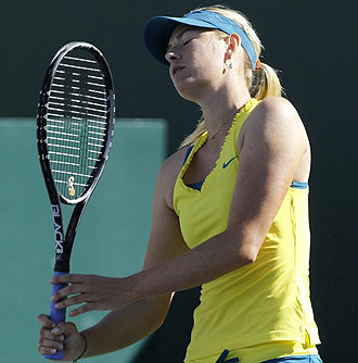 Mara Sharapova en el torneo de Indian Wells