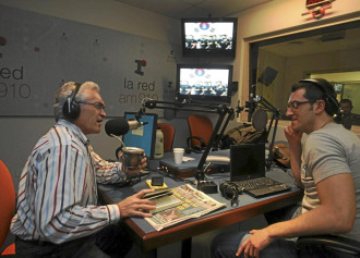 Paco Garca Caridad y Miguel 'Ltigo' Serrano, en Radio la Red