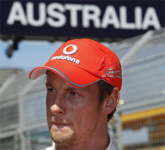 Jenson Button, en Melbourne.