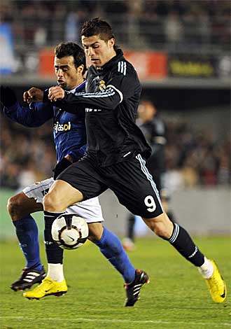 Redondo y Cristiano Ronaldo en el Xerez-Real Madrid.