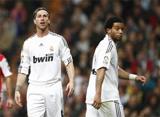 Sergio Ramos y Marcelo, durante un encuentro del Real Madrid