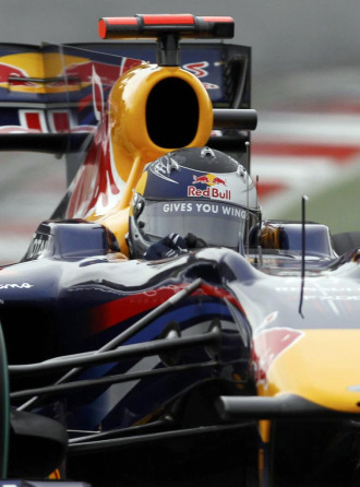 Vettel, a los mandos de su Red Bull RB6
